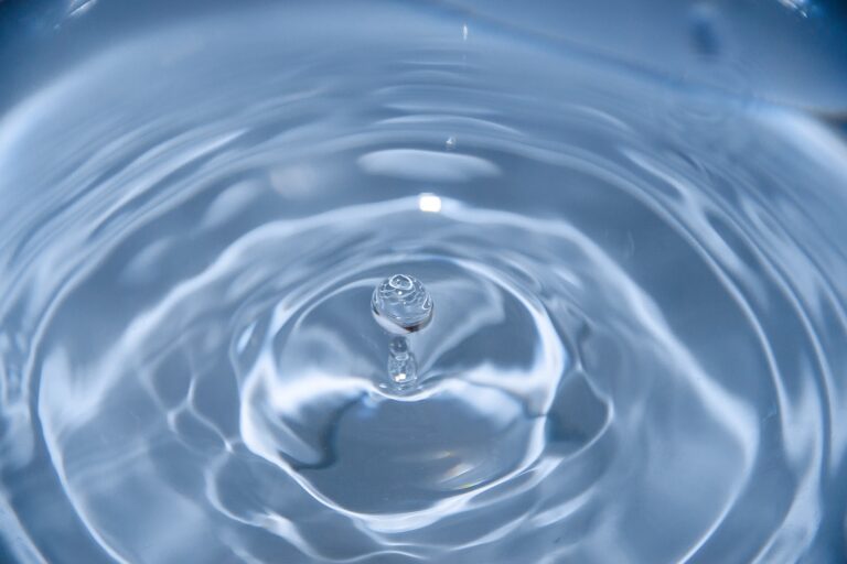 Photo of a water droplet