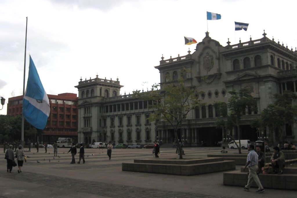 Parque Central in Guatemala City, Guatemala